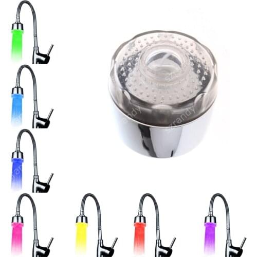 Water power LED faucet light gift items from india with 7 colors slow flashing type