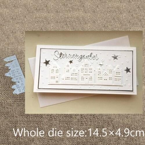 XLDesign Craft Metal Cutting Die cut dies Row of house building decoration scrapbook Album Paper Card Craft Embossing die cuts