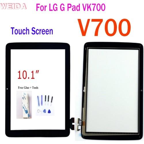10.1" For LG G Pad LG V700 VK700 V700 Touch Screen Digitizer Glass Replacement Free Shipping VK700 Touch screen Panel with tools