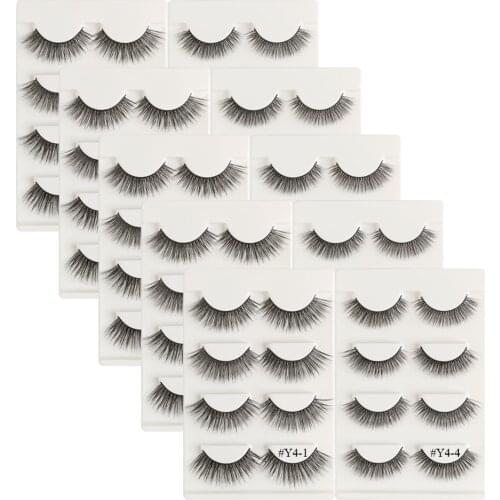 10/20/30/50/100 boxes Soft Eye Lashes Hand Made Natural Fake Eyelashes 3d Mink Lashes Makeup Cilios Mink Maquiagem