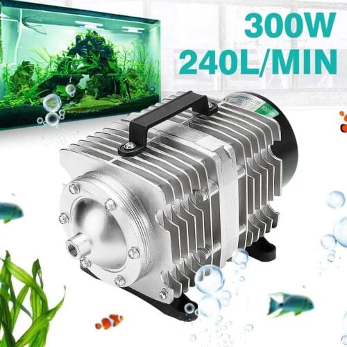 2021 New 300W/25W AC 220V Air Compressor ACO300A 0.04Mpa 240L/min Electromagnetic Aquarium Pump Air Compressor