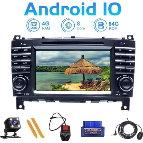 Zltoopai 7" Auto Radio Android 10 For Mercedes Benz C Class W203 2004-2007 CLK W209 GPS Navigation DVD CD Multimedia Player Unit