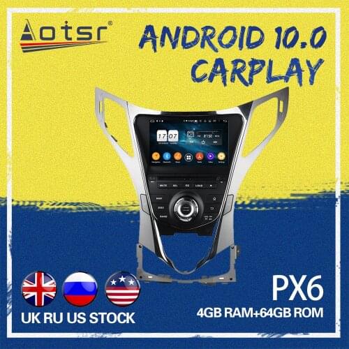 AOTSR Car GPS NAVI For Hyundai AZERA Grandeur i55 2011+ Android 10.0 Car Navigation Touch Screen Octa Core Car Radio Play