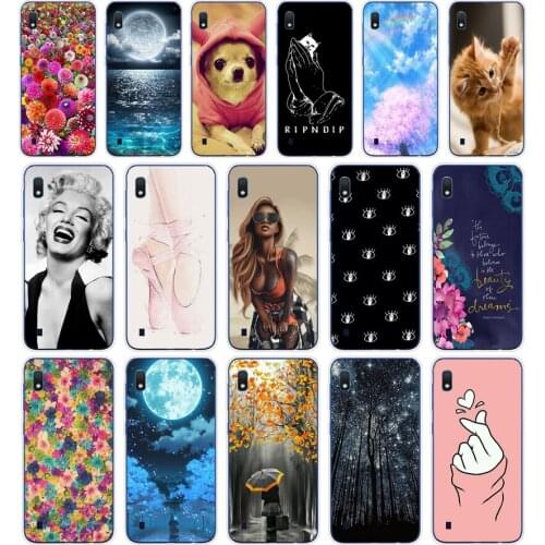 F Case For Samsung A10 Case Soft Silicone phone bag cover For Samsung Galaxy A10 GalaxyA10 A 10 SM-A105F A105 cartoon shells