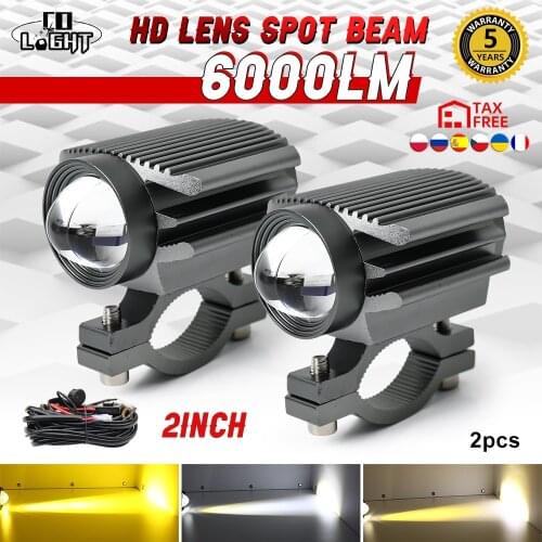 CO LIGHT 2inch 12D Led Work Light 6000K 3500K DRL Driving Light Fog Light Spotlight Car Truck Offroad Motorcycle ATV SUV 12V 24V