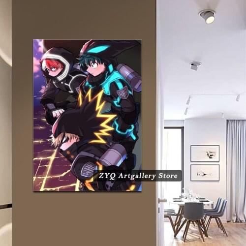 Deku Izuku Midoriya My Hero Academia Canvas Painting Decor Wall Art Pictures Bedroom Home Living Room Decoration Prints Poster