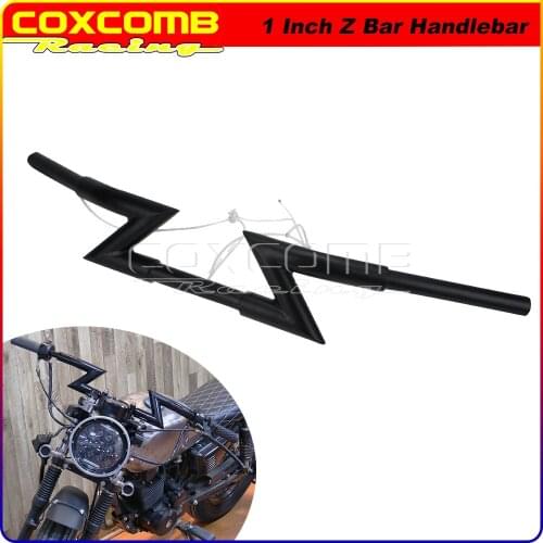 For Cafe Racer Chopper Bobber Cruiser 1" Z Bar Drag Bar 32" Custom Handlebar 25mm Classic Handle Bars for BMW Kawasaki Honda
