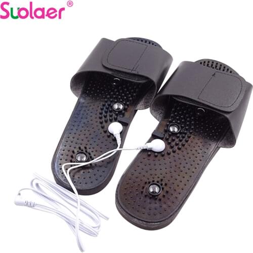 Home Electrode Physiotherapy Foot slippers Massage Slipper Suit Foot Tens Acupuncture Therapy Massager Machine Body Relaxing