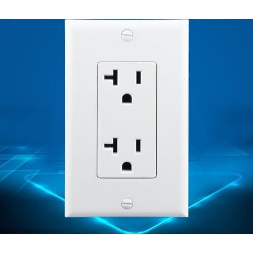 Two American 20A American Standard Sockets North America American High Power 5-20R Duplex American Power Sockets
