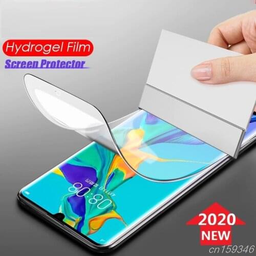 Cell Phone Hydrogel Film for Huawei Y6 2019 Y5 Pro Screen Protector Film on Huawei Y9 Y7 Prime 2019 Dual Protective Not Glass