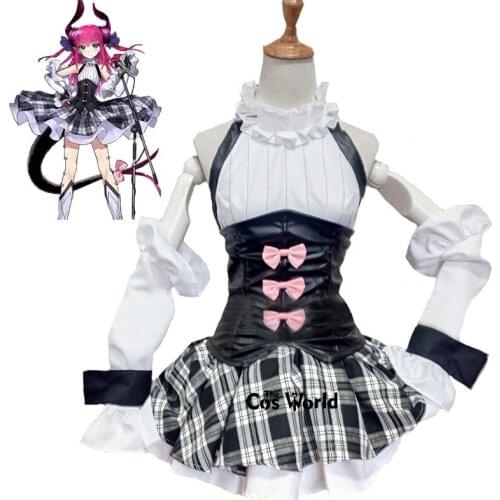 Fate Grand Order Elizabeth Bathory Maid Dress Uniform Outfit Anime Cosplay Costumes