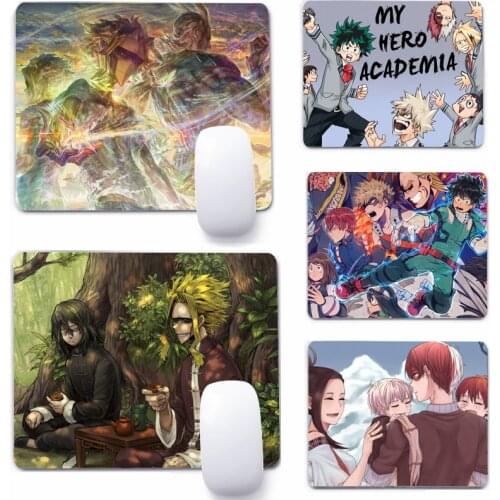 Anime My Hero Academia 22x18cm Mouse Pad Computer Small Mouse Non-slip Pad Desktop Keyboard Pad Office Mouse Mat