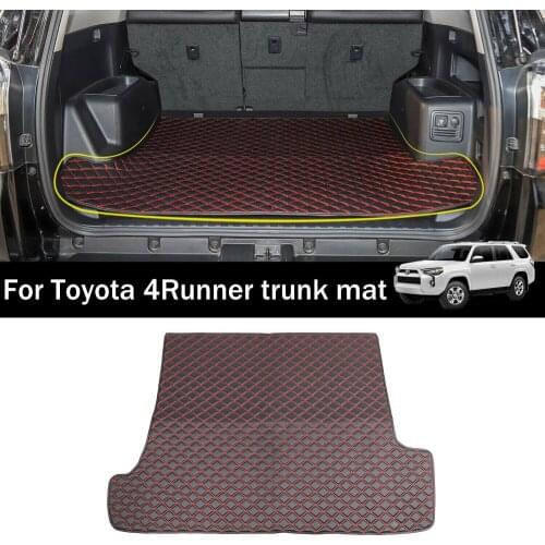 Leather Full Surrounded 3D Pet Trunk Cargo Liner Floor Mats for Toyota 4-Runner