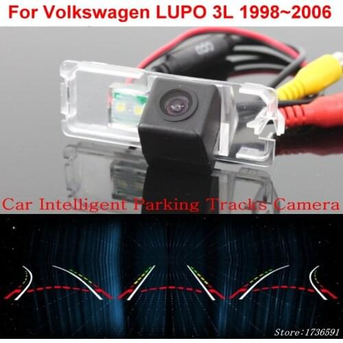 Lyudmila Car Intelligent Parking Tracks Camera FOR Volkswagen LUPO 3L 1998~2006 Car Back up Reverse Parking Rear View Camera