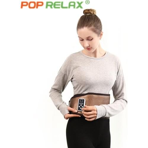 POP RELAX leravan sauna abdominal slimming massage belt for fat burning reducer weight Loss electro muscle stimulator tourmaline