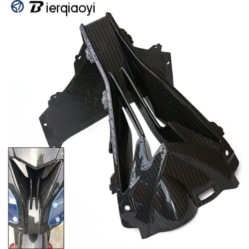 Motorcycle Nose Cowl Air Intake Fairing Kits Cover for BMW S1000RR S 1000 RR 2015-2017 2018 Carbon Fiber Front Head Black Shell