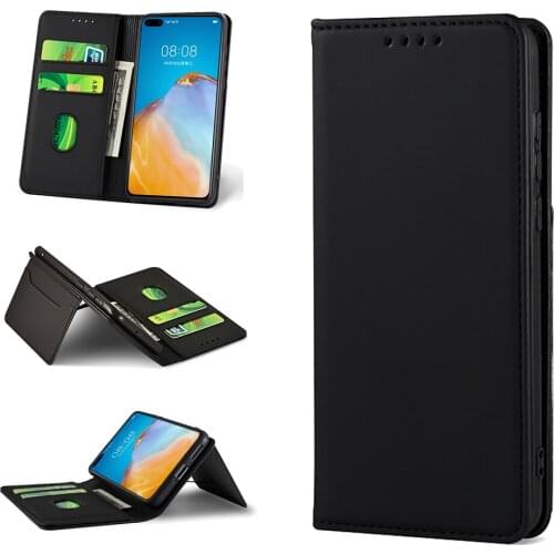 Soft Leather Case For Huawei P40 Pro P Smart Z Honor 30 Lite Flip Hoder Cover For Huawei P30 Lite P Smart 2020 Wallet Phone Case