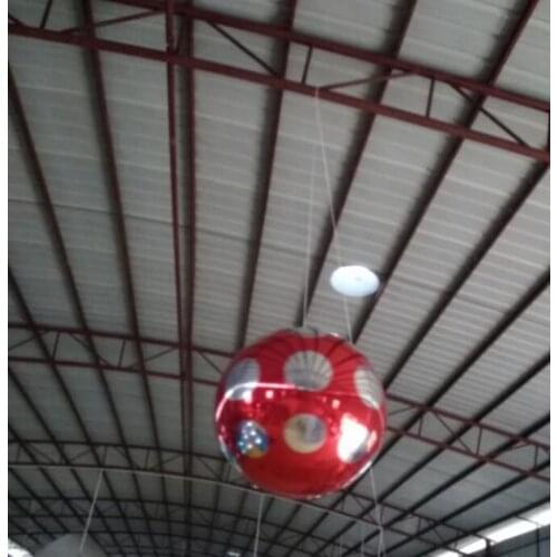 New Dots Customized PVC Inflatable Ball , Red Pink Decoration Inflatable Mirror Ball Use To Business Activities