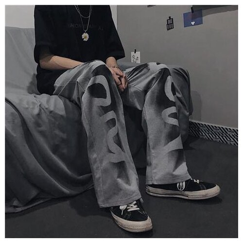2021 autumn new venom slim dark print wide leg loose casual womens pants Street black sports pants