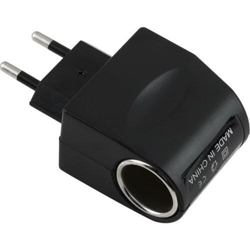 New EE4104 110V-220V AC to 12V DC EU Car Power Adapter Converter Household Car Cigarette Lighter Socket Power hot selling