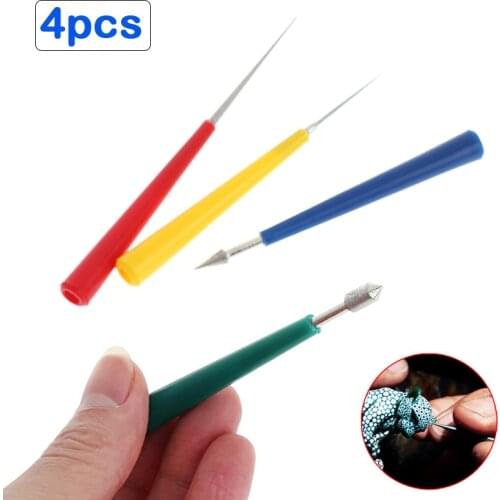 4x Beading Awl Reamer Tool 12cm Stainless Steel Jewellery Crafts Polishing