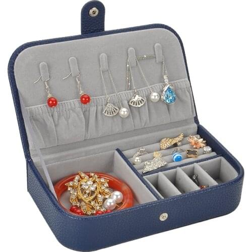 Jewelry Box Jewelry Storage Box 2020 New Style European Princess Factory Direct High-grade PU Leather 5 Color Wholesale