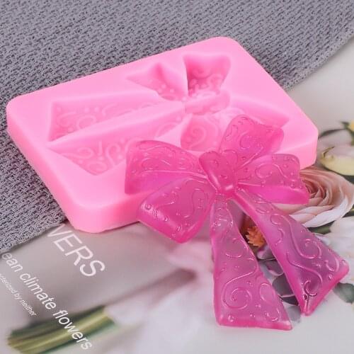 Various Sizes Bow Silicone Mold Fondant Mould Cake Decorating Tools Chocolate Gumpaste Molds, Sugarcraft, Kitchen Accessories