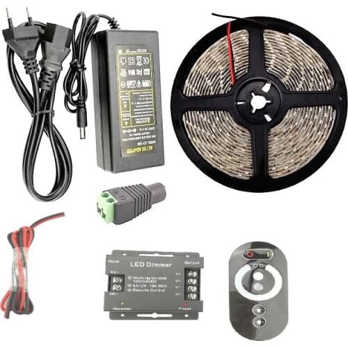 5630 SMD LED Strip Light Dimmable 60leds/m 5m 10m 15m Kit 6A Dimmer Switch Control Warm white Cold white Red Blue Green Lighting