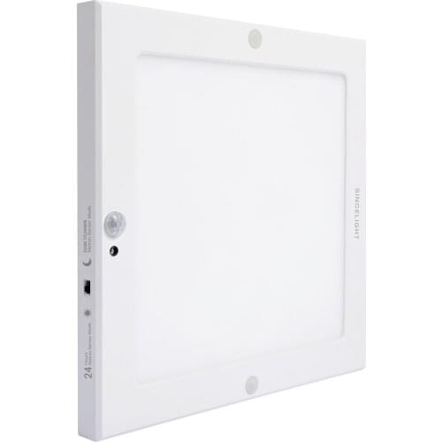 LED Motion Sensor Panel Ceiling Light Fixture with Dusk to Dawn Sensor PIR Motion Detector, Dual Mode Switchable,Ceiling Lamp