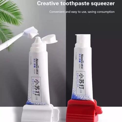 Rolling Toothpaste Device Tube Dispenser Holder Multifunctional Plastic Facial Cleanser Squeezer Press for Bathroom Accessories