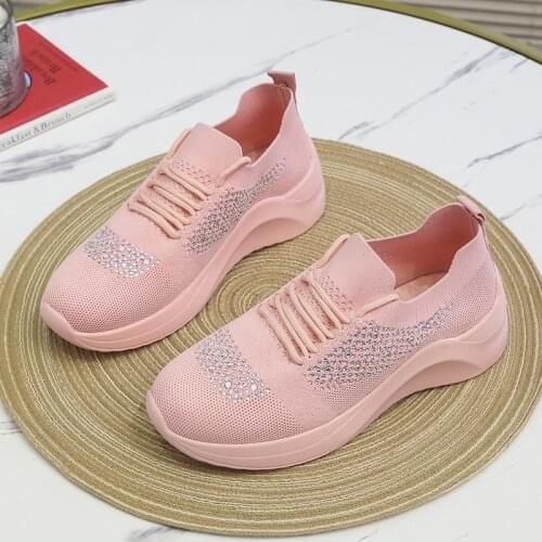 New flexible basket femme shoes wedge sneakers Womens sneakers Breathable Ladies Casual Shoes Soft Outdoor Hiking Running Shoes