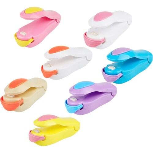 1 PC Portable Mini Food Sealer Snack Bag Clip Hot Sealer Home Kitchen Store Bags Food Storage Appliances Tools Small Items
