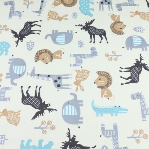 160CM*50CM Lion nursery child cotton fabric sewing baby cloth infant linens kids bedding fabric cushion patchwork fabric tissue