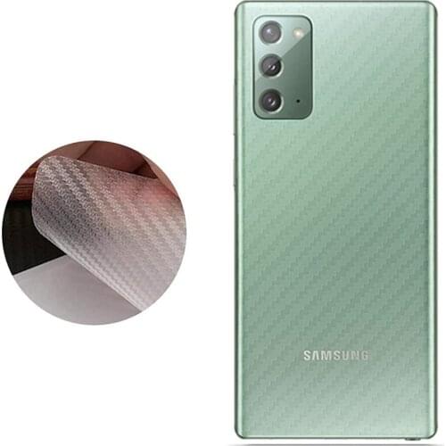 2Pcs Back Cover Frosting 3D Carbon Fiber non-slip Rear Protective Film For Samsung Galaxy Note20 Ultra 10 Plus Note9 8 7 5 Guard