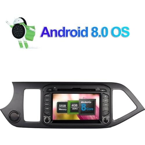 4G LTE Android 8.0 Octa Core Car PC Stereo DVD Player For Kia Picanto Morning 2011-2016 Multimedia GPS Radio Head Unit WIFI