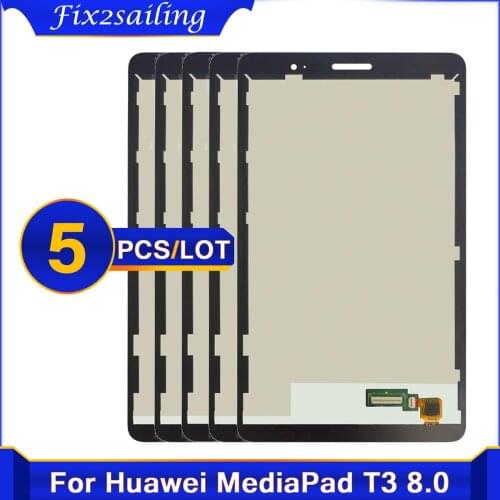 5PCS 8.0'' LCD Panel For Huawei Mediapad T3 8 KOB-L09 KOB-W09 T3 LCD Display Touch Screen Digitizer Assembly Replacement Parts