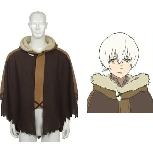 Anime To Your Eternity BuShi Cosplay Costume Cloak with Hat Unisex BuShis COS Robe Gown Fancy Ball Cosplay Outfits