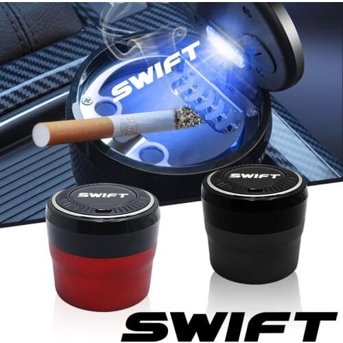 Car ashtray cenicero abs led Push button switch for swift Car Accessories auto