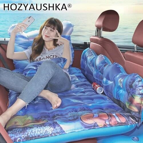 Car inflatable mattress Oxford cloth 3D printing SUV car general car travel bed
