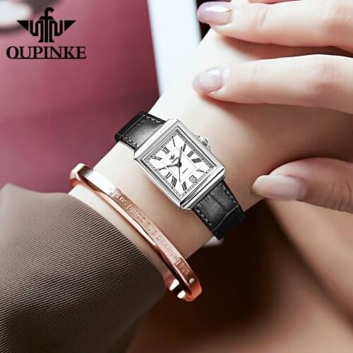 Swiss Brand OUPINKE Quartz Watch Women Swiss movement Luxury Formal Ultra-thin Waterproof Dress Minimalism Lady watch