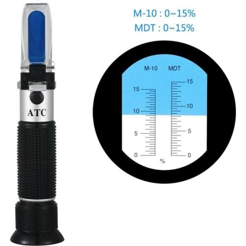 Emulsion Refractometer 0-15% Rust-proof Cutting Tester Mine Stand Emulsified Oil Refractometer MDT Detector