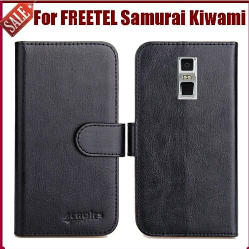 Hot Sale! FREETEL Samurai Kiwami Case New Arrival 6 Colors High Quality Flip Leather Protective Cover Case Phone Bag