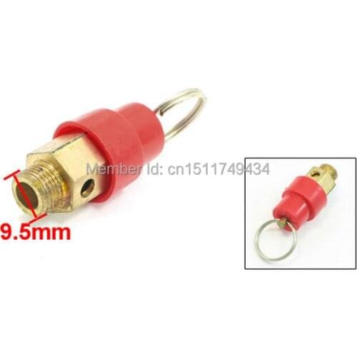 9.5mm Dia Thread Pressure Relief Valve for Air Compressor 5pcs