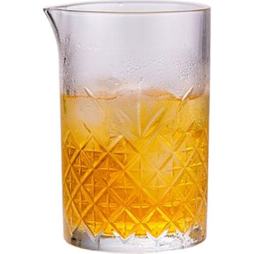 Cocktail Mixing Glass with Seamless and Handblown Construction Old Fashioned Bar Mixer Glasses
