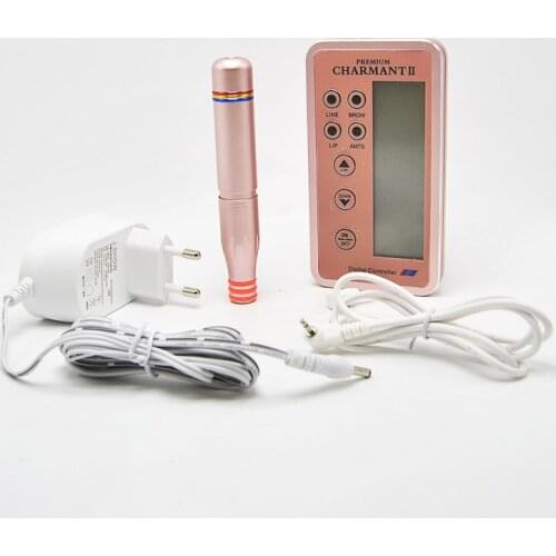 1pcs Charmant 3 Permanent Makeup Tattoo Machine kits Professional Digital tattoo Machine Eyebrow Lip Pen Machine Sets