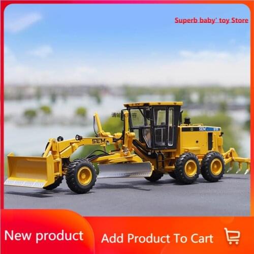 Alloy Simulation Vehicle Truck Model SEM919 Motor Grader Model Diecast 1/35 Grab Machine Bulldozer Dump Truck Static Display