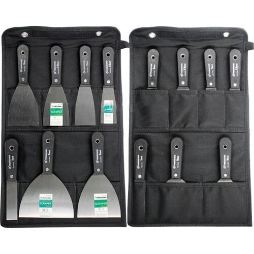 7pcs Putty Knife Set 1"1.5" 2" 2.5" 3" 4" 5" Stainless Steel Putty Knife Paint Putty Knife Scraper Putty Knife Tool Bag