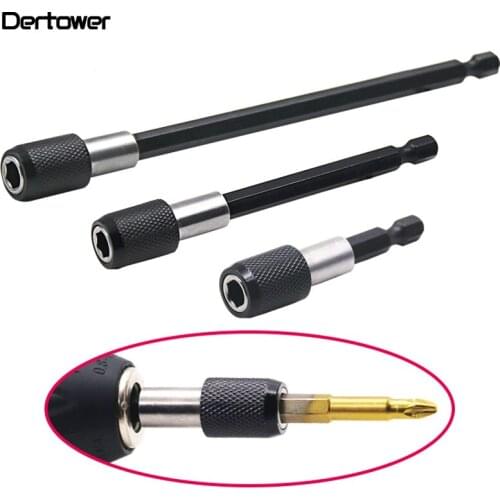 Multifunctional 3Pcs/Set Magnetic Extension Bit Set Quick Release 1/4 Hex Shank Tools Drill Bits for Screwdrivers DT6