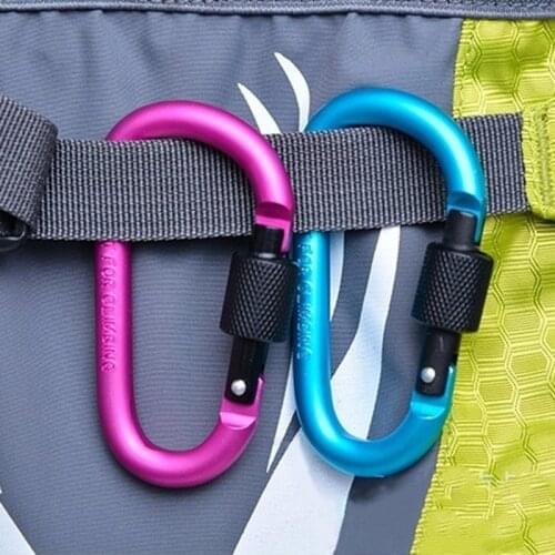 Carabiner Travel Kit Camping Equipment Alloy Aluminum Survival Gear Camp Mountaineering Hook Outdoor Carabiner GYH