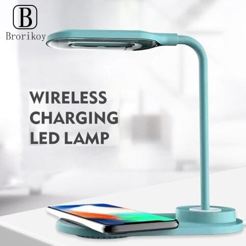 QI Wireless Charger Table Lamp Multi-function Lamp for iPhone 11 Huawei Wireless Fast Charging Reading Eye Protection Lighting